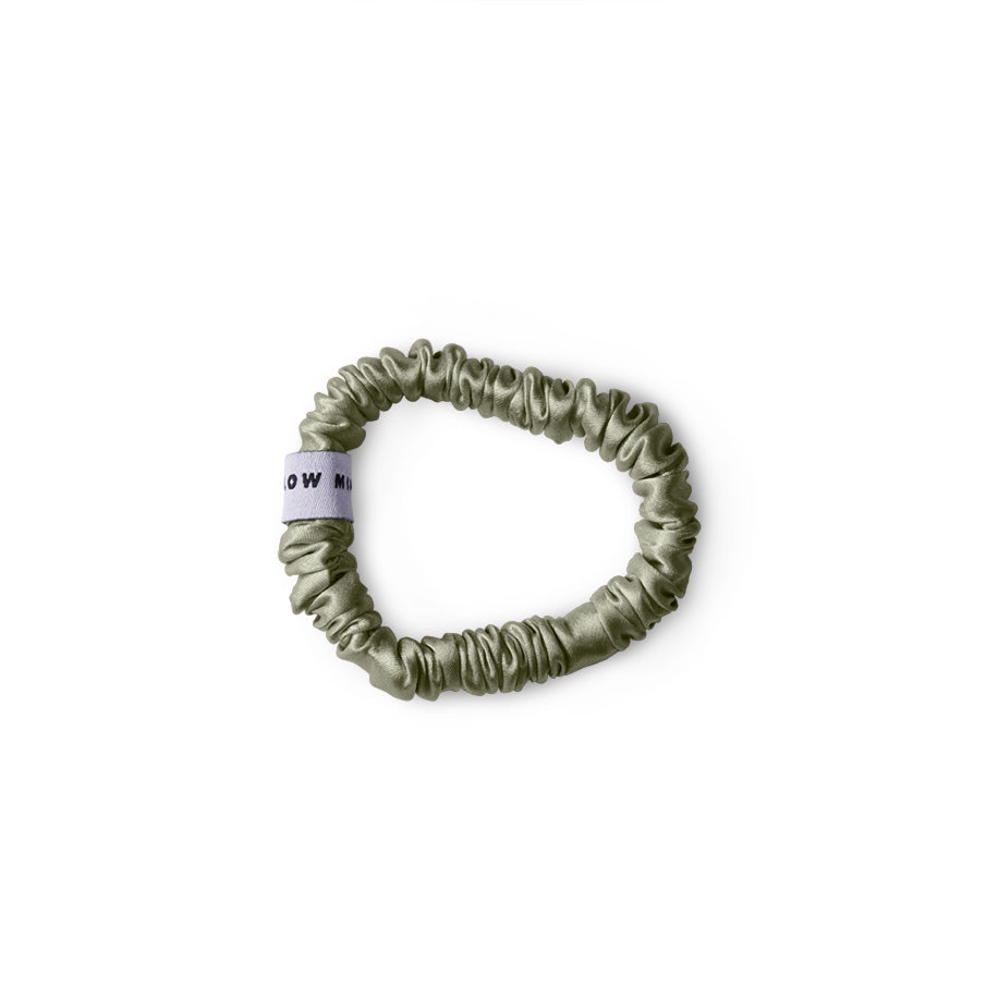 Silk scrunchie 01 - Sage Green